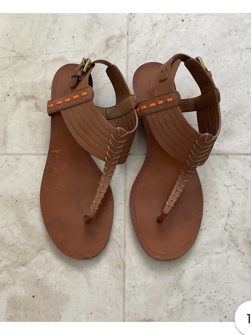 Coach T-Strap Sandals “India” wedge sandals